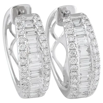 Pre-owned Lb Exclusive 18k White Gold 1.65ct Diamond Earrings