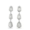 Lb Exclusive 18k White Gold 1.70 Ct Diamond Geometric Drop Earrings Aer-19827 In Metallic