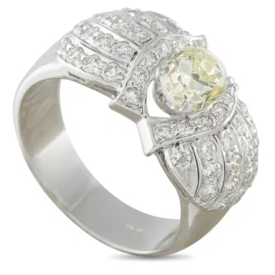 Lb Exclusive 18k White Gold 1.70ct Diamond Ring Mf14-062926