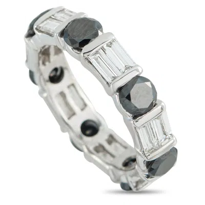 Lb Exclusive 18k White Gold 1.75ct Diamond And 1.75ct Blue Diamond Ring Mf18-011626 In Transparent