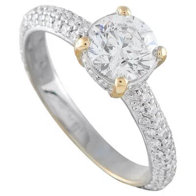 Pre-owned Lb Exclusive 18k White Gold 1.82ct Diamond Ring Mf24-051826