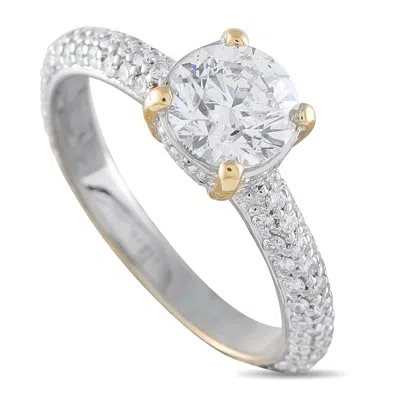 Lb Exclusive 18k White Gold 1.82ct Diamond Ring Mf24-051826 In Neutral