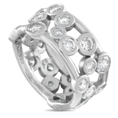 Lb Exclusive 18k White Gold 1.90ct Diamond Ring Mf23-062426 In Silver