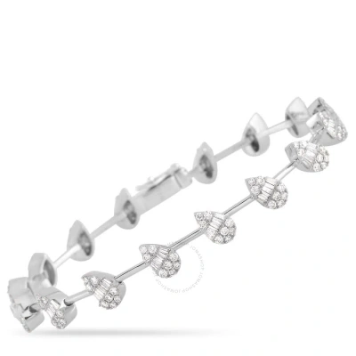 Lb Exclusive 18k White Gold 2.60 Ct Diamond Bracelet In Multi-color