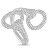 Lb Exclusive 18k White Gold 2.10ct Diamond Ring Alr-19022 In Metallic