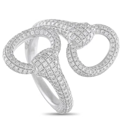 Lb Exclusive 18k White Gold 2.10ct Diamond Ring Alr-19022 In Metallic