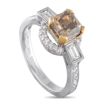 Lb Exclusive 18k White Gold 2.20ct Diamond Ring Mf20-043026 In Silver