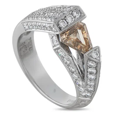 Lb Exclusive 18k White Gold 2.22ct Diamond Ring #5302 In Metallic