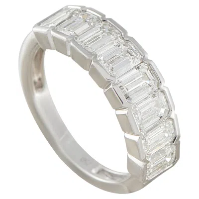 Pre-owned Lb Exclusive 18k White Gold 2.30ct Diamond Ring Alr-20804