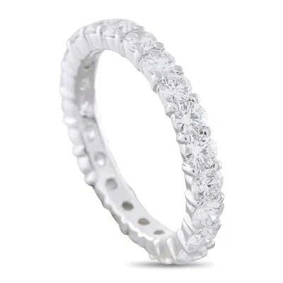 Lb Exclusive 18k White Gold 2.34ct Diamond Eternity Band Ring Mf16-041026 In Silver