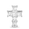 Lb Exclusive 18k White Gold 2.40ct Diamond Cross Pendant Acr-18724 In Metallic