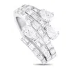 Lb Exclusive 18k White Gold 2.60ct Diamond Ring Alr-19435 In White