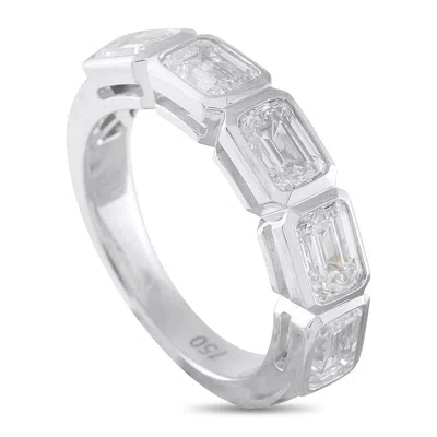 Lb Exclusive 18k White Gold 2.66ct Diamond Ring Alr-18350 In Silver