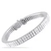 Lb Exclusive 18k White Gold 3.02ct Diamond Bracelet Mf05-071025 In Metallic