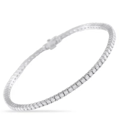LB EXCLUSIVE 18K WHITE GOLD 3.10CT DIAMOND TENNIS BRACELET MF03-081225