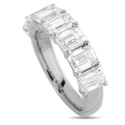 Lb Exclusive 18k White Gold 3.60ct Diamond Ring Alw-19103 In Metallic