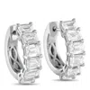 Lb Exclusive 18k White Gold 3.85ct Diamond Earrings Aer-18111-1 In Metallic