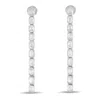 Lb Exclusive 18k White Gold 4.0ct Diamond Linear Drop Earrings Aer-19157