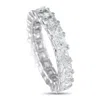 Lb Exclusive 18k White Gold 4.75ct Diamond Eternity Band Ring Mf05-080825 In Metallic