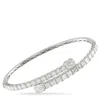 Lb Exclusive 18k White Gold 6.06 Ct Diamond Bangle Bracelet Alb-18134-em-c-1 In Metallic