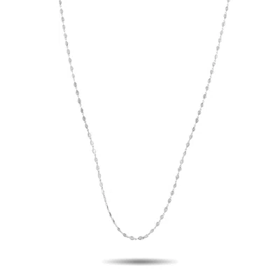 Lb Exclusive 18k White Gold 7.85ct Diamond Long Necklace Ank-20525 In Metallic