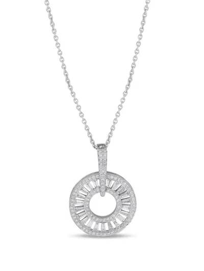 Pre-owned Lb Exclusive 18k White Gold Diamond Necklace In 银色