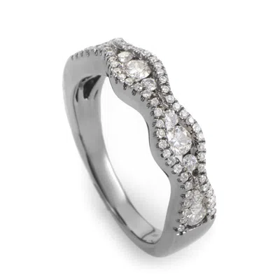Lb Exclusive 18k White Gold Wedding Band Ko73961rfbz/br