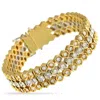 Lb Exclusive 18k White Gold, Yellow Gold 9.50ct Diamond Bracelet Mf05-081925 In Gold