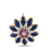 Lb Exclusive 18k Yellow Gold 0.45ct Diamond And Ruby Enamel Pendant Mf11-061725