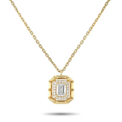 Lb Exclusive 18k Yellow Gold 0.62ct Diamond Pendant Necklace Ank-19783-y