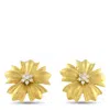 Lb Exclusive 18k Yellow Gold 0.78 Ct Diamond Flower Earrings Mf10-090525 In Gold
