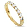 Lb Exclusive 18k Yellow Gold 0.86ct Diamond Half-eternity Band Ring Mf08-111925 In Gold