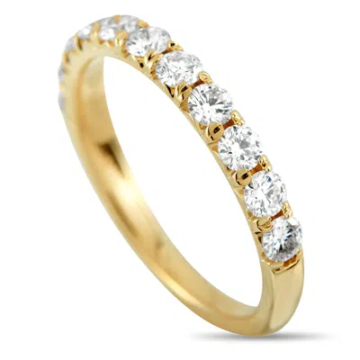Lb Exclusive 18k Yellow Gold 0.86ct Diamond Half-eternity Band Ring Mf08-111925