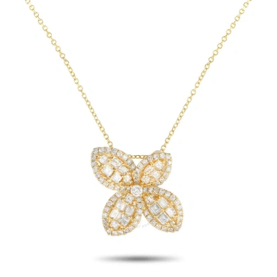 Lb Exclusive 18k Yellow Gold 1.10ct Diamond Necklace Apd 18322 Y In Multi-color