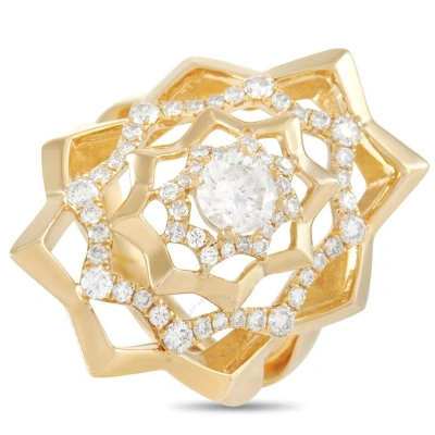 Lb Exclusive 18k Yellow Gold 1.15 Ct Diamond Ring In Multi-color