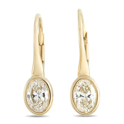 Lb Exclusive 18k Yellow Gold 1.02ct Diamond Earrings Aer-20596-y