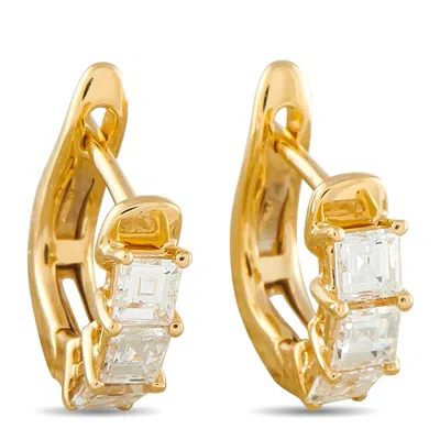 Lb Exclusive 18k Yellow Gold 1.10ct Diamond Earrings Aer-20709-y