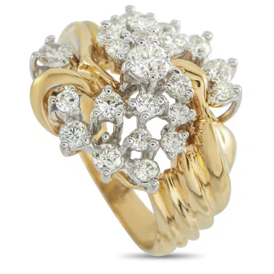 Lb Exclusive 18k Yellow Gold 1.10ct Diamond Ring Mf19-011526