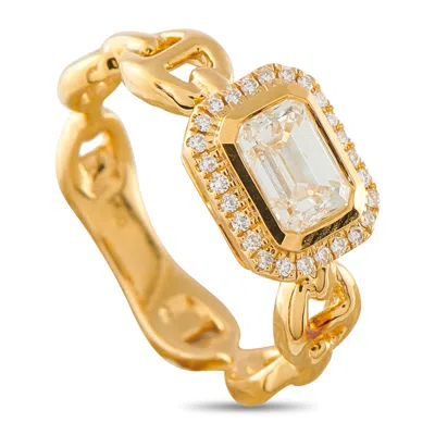 Lb Exclusive 18k Yellow Gold 1.23ct Diamond Ring Alr-20063-y