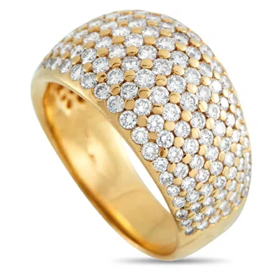 Lb Exclusive 18k Yellow Gold 1.25ct Diamond Pave Dome Ring Mf20-031726