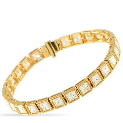 Lb Exclusive 18k Yellow Gold 13.20ct Diamond Bracelet Alb-19365-1-y