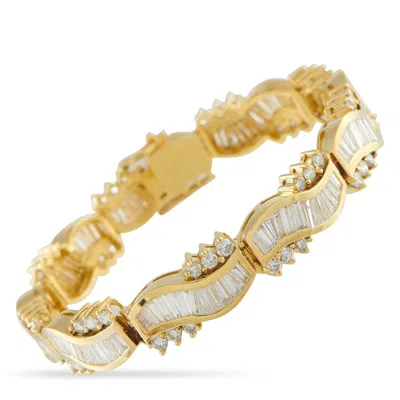 Lb Exclusive 18k Yellow Gold 13.24 Ct Diamond Bracelet Mf15-011526