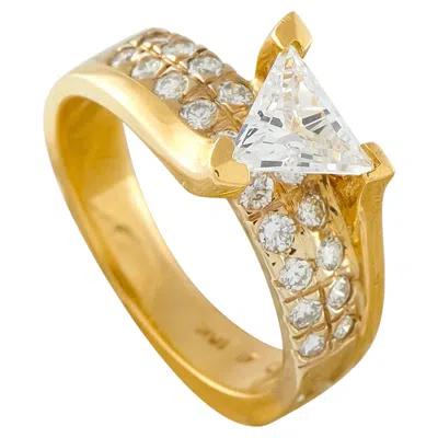 Pre-owned Lb Exclusive 18k Yellow Gold 1.40ct Diamond Ring Mf19-070226