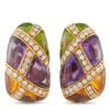 Lb Exclusive 18k Yellow Gold 1.60ct Diamond, Amethyst, Citrine, And Peridot Earrings Mf09-070125