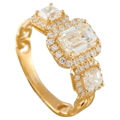 Pre-owned Lb Exclusive 18k Yellow Gold 2.01ct Diamond Ring Alr-20065