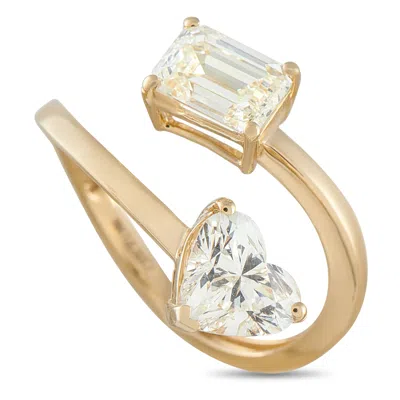Lb Exclusive 18k Yellow Gold 2.0ct Diamond Bypass Ring Mf20-051426