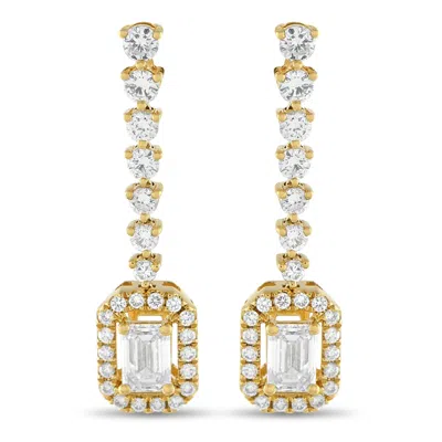 Lb Exclusive 18k Yellow Gold 2.0ct Diamond Earrings Aer-19796-y