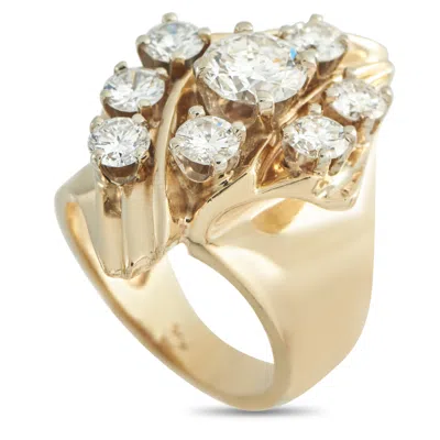 Lb Exclusive 18k Yellow Gold 2.10ct Diamond Ring Mf14-050126