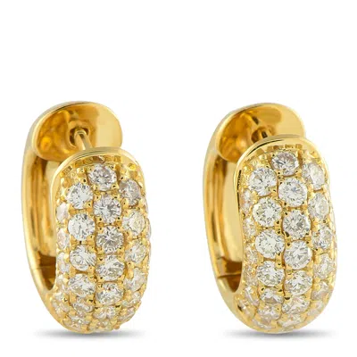 Lb Exclusive 18k Yellow Gold 2.15ct Diamond Huggie Earrings Aer-14982-1-y