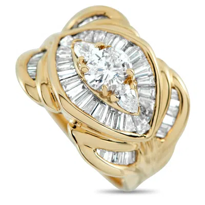 Lb Exclusive 18k Yellow Gold 2.19ct Diamond Ring Mf37-101725
